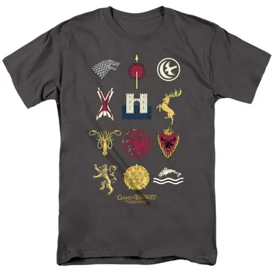 Produktbild von Game of Thrones - T-Shirt für Herren/Damen Uni TV39404 (3XL) (Holzkohle)