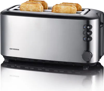 Obrázok produktu pre Severin AT 2509, 4 krajcov, Nerezová oceľ, Nerezová oceľ, Páka, Otočné, 1400 W, 157 mm