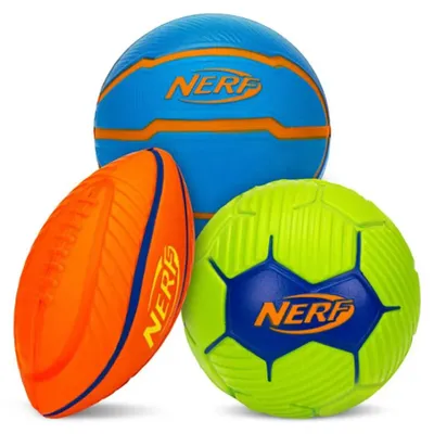 Immagine prodotto di Set di palline antistress Nerf - Palline sportive in microschiuma in confezione da 3 pezzi
