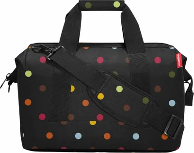 Produktbild von reisenthel allrounder m, reisetasche, sporttasche, tasche, dots / schwarz mit punkten, MS7009