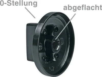 Produktbild von easyPART passend für 10026916 EUROPART NEU Universal Knebelset 9-teilig Drehknopf Knebel schwarz für Backofen Herd Ofen