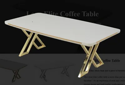 Image de Table basse de salon blanche de luxe Design élégant Meubles Tables Tables basses