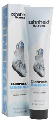 Produktbild von Zahnheld Nature Zahnpasta Minerals - Zahncreme mit Fluorid (75 ml (2er Pack)), starker Zahnschmelz, Naturkosmetik, vegan und ohne Mikroplastik