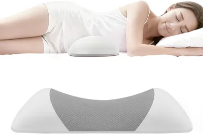 Produktbild von Ergonomisches Lendenkissen für Bett und Sofa – Orthopädisches Kissen zur Unterstützung der Lendenwirbelsäule, Memory-Foam Rückenkissen für Seitenschläfer und Rückenschläfer