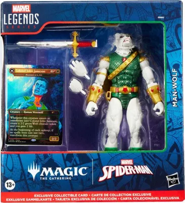 Produktbild von Spider-Man Man-Wolf Figur, 15 cm großes Sammlerspielzeug