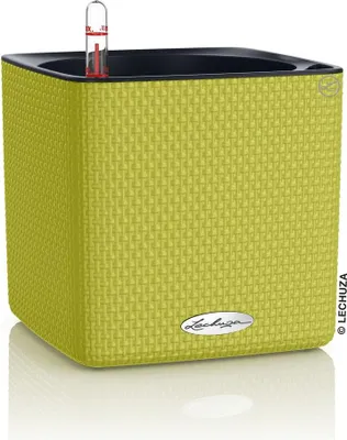 Zdjęcie produktu dla Donica Doniczka Lechuza Do Domu Na Taras CUBE Color 16 limonka