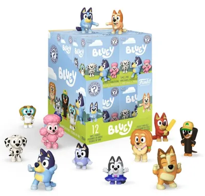 Image de Bluey, figurines miniatures "Mystery Minis", 5 cm. Coffret de présentation (12 figurines)