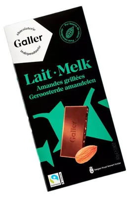 Zdjęcie produktu dla Czekolada Galler Milk Almonds, 80 g
