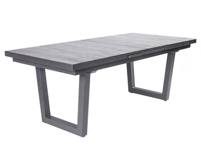 Produktbild von LC Garden Keramo Ausziehtisch Aluminium/Keramik Holzoptik Dunkelgrau