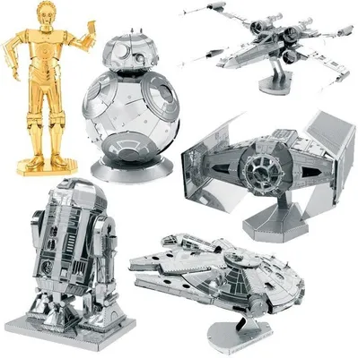 Produktbild von 6 Star Wars 3D Metallmodelle
