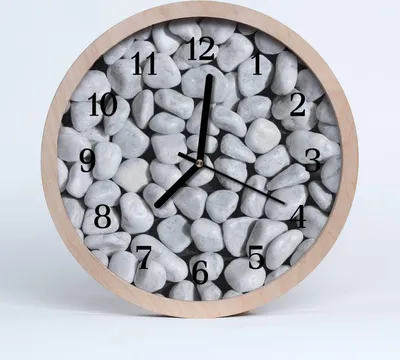 Produktbild von Holzuhr 20fi cm wanduhr - Steine