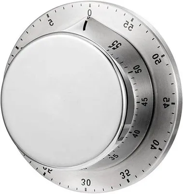 Produktbild von Mechanische Küchenuhr mit Alarm, Edelstahl, wasserdicht