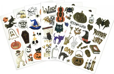 Zdjęcie produktu dla Przerażające Tatuaze na Halloween - Stwórz Niezapomniany Klimat w Swój Strój! Idealne na Przyjęcia i Imprezy Tematyczne!