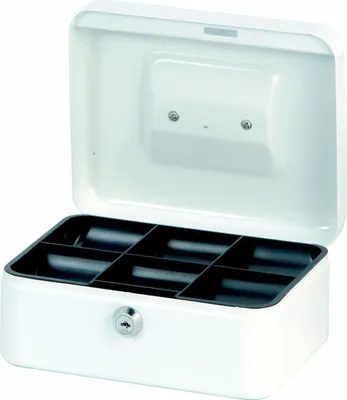Zdjęcie produktu dla Pudełko na pieniądze MAUL 17 x 20 x 9 cm białe