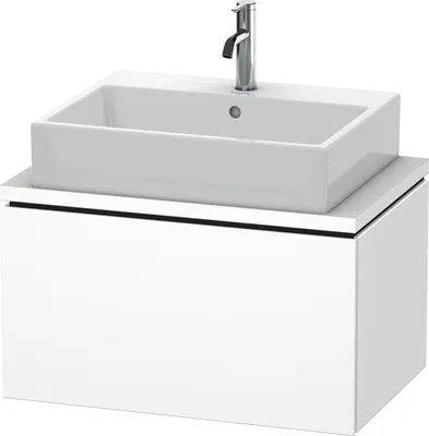 Produktbild von Konsolenunterschrank L-CUBE 400x720x477mm weiß matt weiß matt