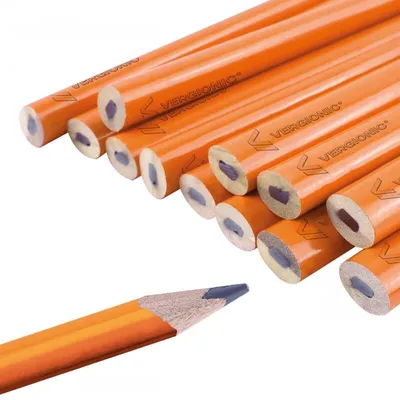Image de Vergionic 7281 Crayon de charpentier 18 cm, 12 pièces