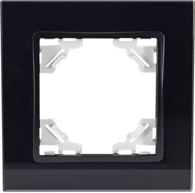 Produktbild von 1-fach Glas Rahmen QUADRA schwarz