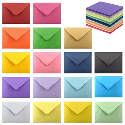 Immagine prodotto di Set di 170 buste formato A2, autoadesive e colorate