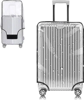 Productafbeelding van 30-inch kofferhoezen, transparante kofferbeschermhoes, waterdichte PVC-beschermhoes, herbruikbare, stofdichte reiskofferbeschermhoes