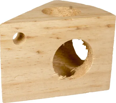 Obrázek produktu pro DUVO+ Dřevěná hračka na hlodání pro hlodavce - sýr, 65282158