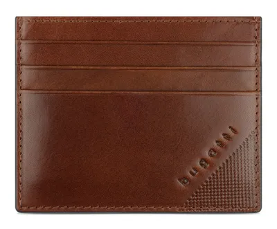 Image de bugatti porte-cartes Nobile Card Case Cognac brun