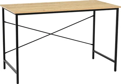 Produktbild von Borga Schreibtisch – 120 × 60 cm Eichendekor, schwarze Struktur