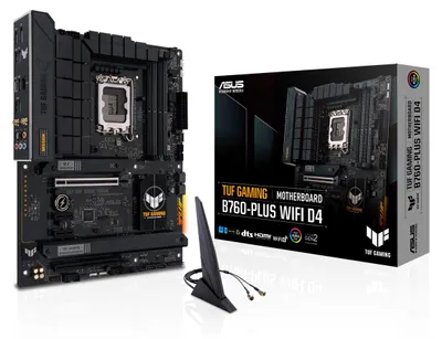 Produktbild von ASUS TUF GAMING B760-PLUS WIFI D4 Intel B760 LGA 1700 ATX