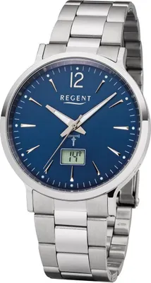 Produktbild von Regent Herren Armbanduhr Funk Edelstahl FR-247