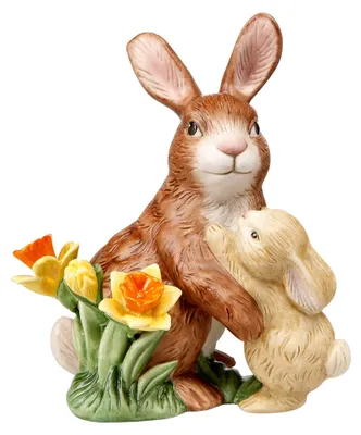 Produktbild von Osterfigur Hase, Porzellan, Mehrfarbig, 13x9x14 cm