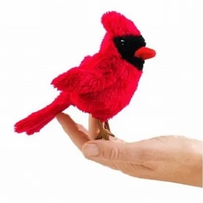 Produktbild von Folkmanis 2743 Fingerpuppe Kardinalsvogel