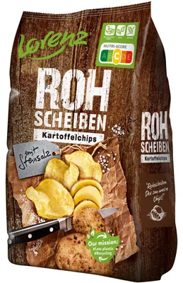 Produktbild von Lorenz Rohscheiben Kartoffelchips Steinsalz 120g