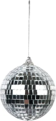 Immagine prodotto di 6 palle da discoteca argento decorazione per feste Ø: 8 cm