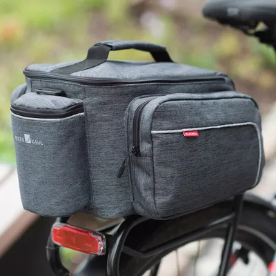 KLICKfix Rackpack Sport Plus, grau, am Rad