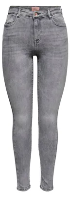 Produktbild von ONLY Damen Onlpower Mid Push Up Sk Azg937 Noos Jeans, Grey Denim, M EU