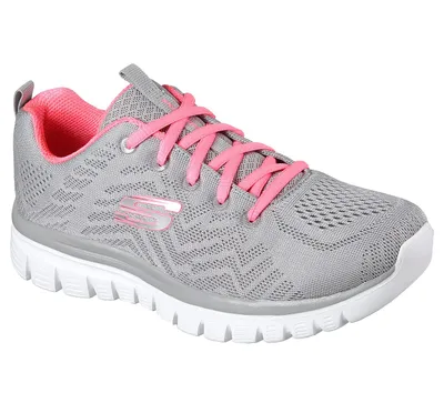 Immagine prodotto di Skechers scarpe da donna stringate Sporty suola in gomma grigio