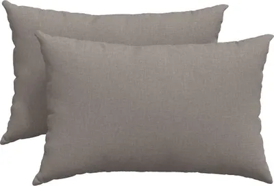Image de vidaXL Coussins pour canapé, 2 pièces, tissu, couleur taupe, 60 x 40 cm