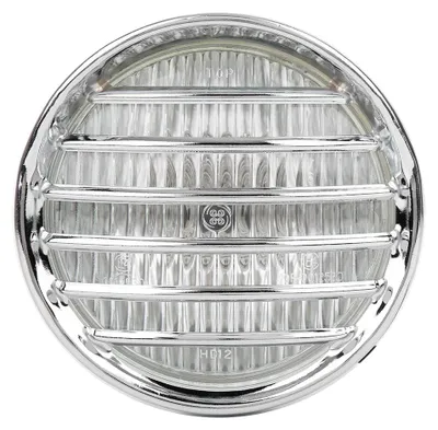 Obrázek produktu pro Retro motocyklový světlomet, halogenová přední lampa, vysoký jas, pozinkovaný kryt, čiré sklo