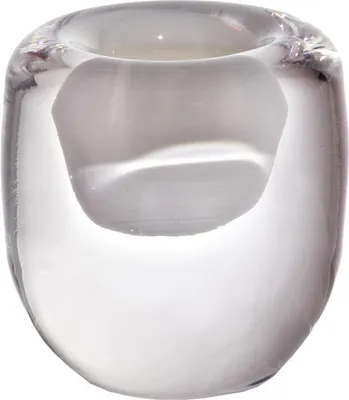 Produktbild von Kerzenhalter Drop Freestyle (6cm), weiß, aus Kristallglas
