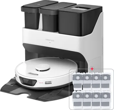 Produktbild von Roborock S7 Max Ultra Weiß Saugroboter mit Wischfunktion 5500 Pa Staubsauger Roboter Wischroboter mit 6pcs Original Staubbeutel (upgrade S8)