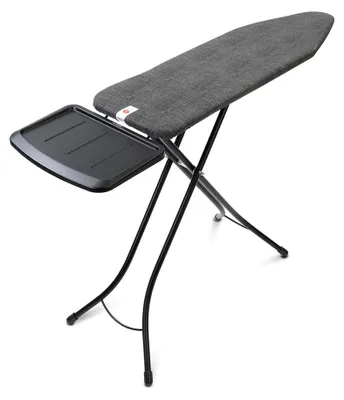 Produktbild von Brabantia Bügelbrett B, Ärmelbügelbrett, Baumwolle, Dampfbügeleisen, Schwarz, Einfarbig, 1240 x 380 mm