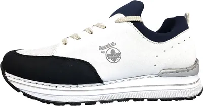 Zdjęcie produktu dla Rieker buty damskie sznurowane buty sportowe sznurowane buty białe rekreacyjne, rozmiar buta:37 EU