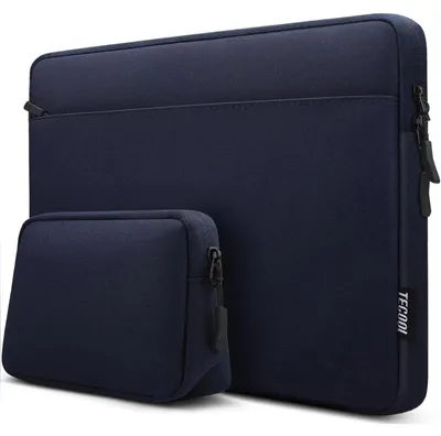 Produktbild von Laptoptasche 15,6 Zoll Wasserdicht Schutzhülle mit Zubehörtasche Dunkelblau
