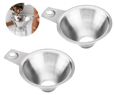 Produktbild von Trichter Edelstahl Set 2 Stück mit Griff für breite Öffnung