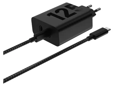 Productafbeelding van Motorola TurboPower 125W dubbele oplader, universeel, zwart, AC, snelladen, voor gebruik binnenshuis