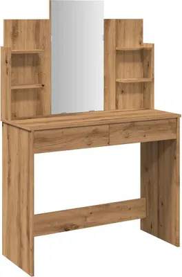 Immagine prodotto di Toeletta con Specchio Rovere Artigianale 96x39x142 cm