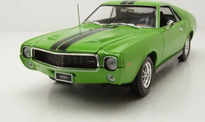 Produktbild von Auto World 1313 AMC AMX 1969 grün 1:18
