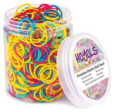 Image de HOYOLS 1.9cm Élastiques colorés pour bandeaux réutilisables 600 pièces