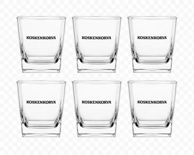 Produktbild von Koskenkorva Tumbler Gläser - 6er Set Original Whisky- & Longdrinkgläser, KI-generiertes Bild