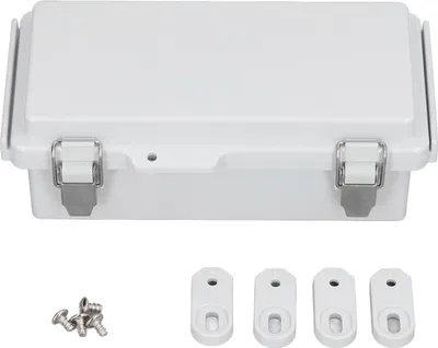 Produktbild von Wasserdichter Elektroverteilerkasten aus ABS und Edelstahl für den Außenbereich, geeignet für DIY-Elektronik, Schutzart IP67
