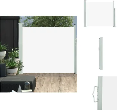Zdjęcie produktu dla vidaXL Wysuwana markiza boczna 100x300 cm kremowa - Parasole i osłony przeciwsłoneczne